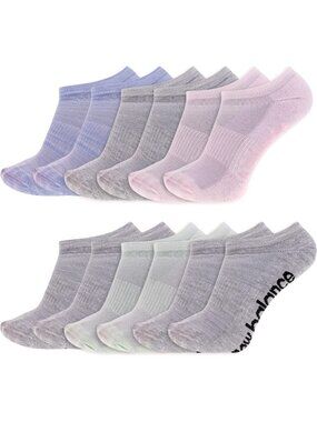 Cushioned No Show Socks for Adults, Performance Comfort, 6-12 Pairs, Unisex